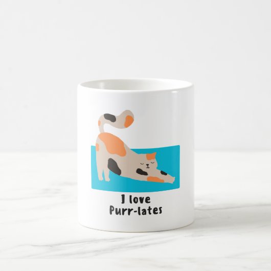 Pilates Cat Mug (Centre)