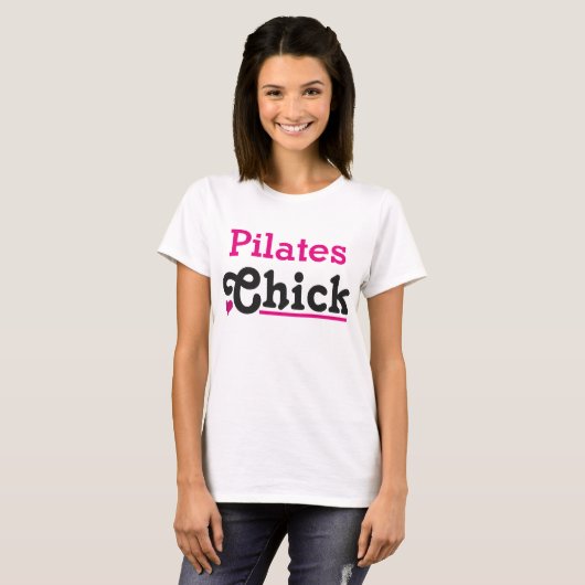 Pilates Chick T-shirt (Voorkant volledig)