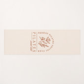 Pilates club zondag boho esthetisch beige yogamat (Voorkant (horizontaal))