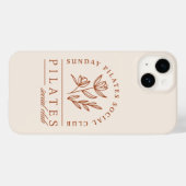 Pilates club zondag boho esthetisch Case-Mate iPhone case (Achterkant (horizontaal))