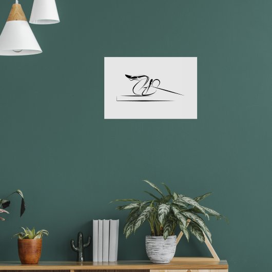 Pilates Coördinatie Pose - Hervormer Poster (Woonkamer 1)