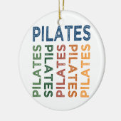 Pilates Cute Colorful Keramisch Ornament (Links)