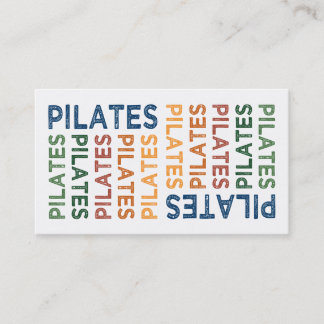 Pilates Cute Colorful Visitekaartje
