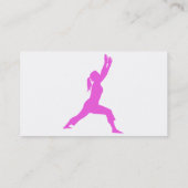 Pilates de fitness instructeur sur Carte de visite (Dos)
