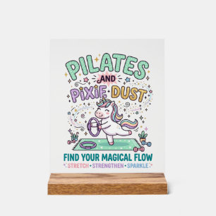 Pilates de licorne et poussière de pixie typograph