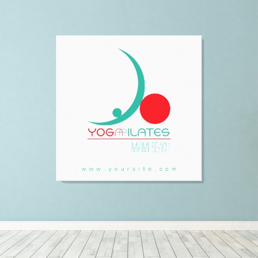 Pilates de Yoga - Toile Enveloppée (Insitu (Plancher de Bois))