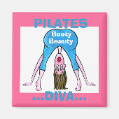 PILATES DIVA-Booty Beauty Magneet (Voorkant)