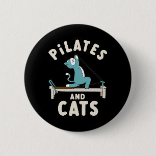 Pilates en katten yoga houding ontspanning ronde button 5,7 cm