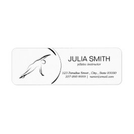 Pilates-houding Zijwaartse Buiging Flyer Etiket