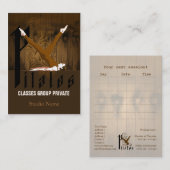 Pilates II - Affaires, carte de programme (Devant / Derrière)