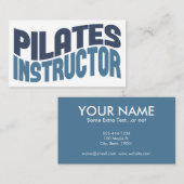 Pilates instructeur Carte de visite (Devant / Derrière)