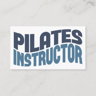 Pilates instructeur Carte de visite