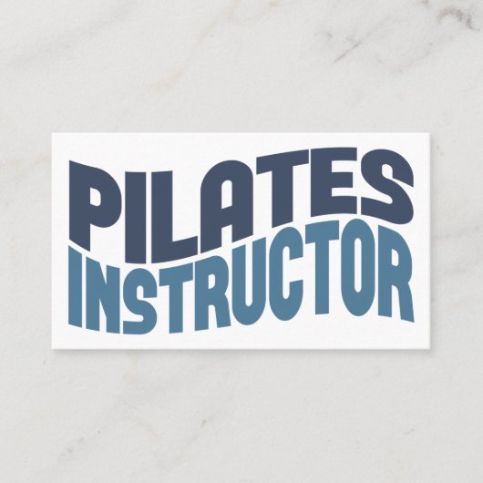 Pilates instructeur Carte de visite (Devant)