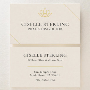 Pilates-instructeur Lotus Visitekaartje