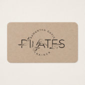 Pilates instructeur Pilates Carte de visite (Devant)
