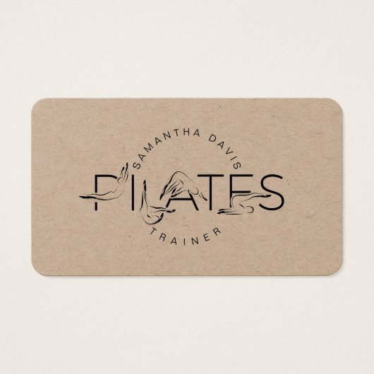 Pilates instructeur Pilates Carte de visite (Devant)