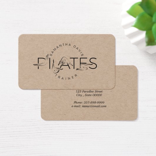Pilates instructeur Pilates Carte de visite (Bureau)