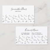 Pilates instructeur Pilates Carte de visite (Devant / Derrière)