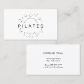 Pilates instructeur Pilates Carte de visite (Devant / Derrière)