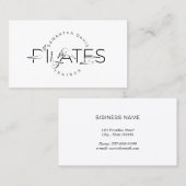 Pilates instructeur Pilates Carte de visite (Devant / Derrière)