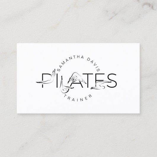 Pilates instructeur Pilates Carte de visite (Devant)