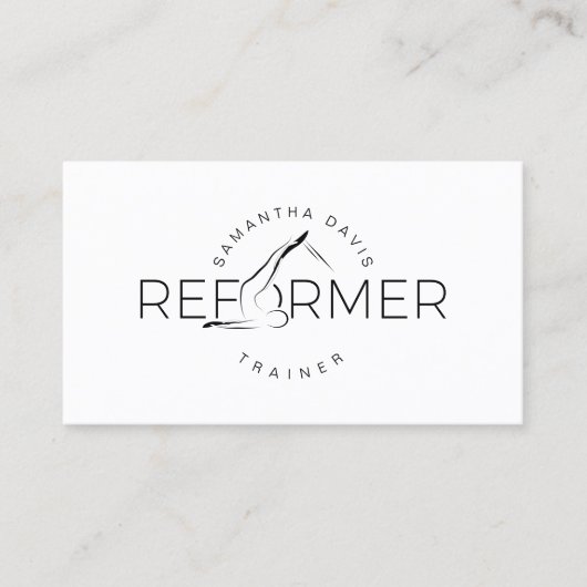 Pilates instructeur Pilates Carte de visite de la  (Devant)