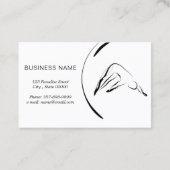 Pilates instructeur Pilates poseert tweezijdig Visitekaartje (Achterkant)