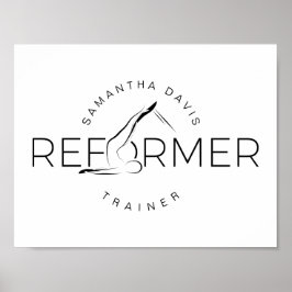 Pilates Instructor Pilates Reform woord Poster