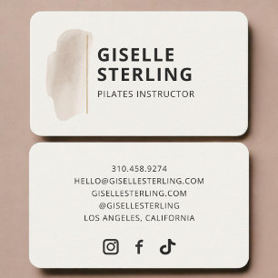 Pilates-instructrice Visitekaartje