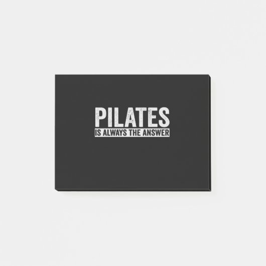 Pilates Is Always The Answer Funny Gift Post-it® Notes (Voorkant)