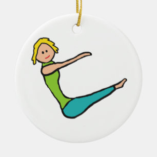 Pilates Keramisch Ornament