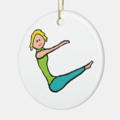 Pilates Keramisch Ornament (Links)