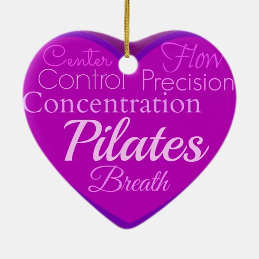 Pilates Keramisch Ornament (Achterkant)