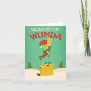 Pilates Kerstkaart - Seizoenen van Wunda Feestdagen Kaart