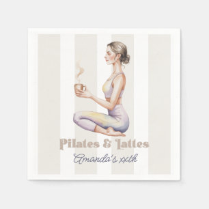 Pilates & Lattes Welzijns Ervaring Verjaardag Servet