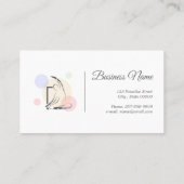 Pilates Letter D Pose | Monogram Letter D Pilates Visitekaartje (Achterkant)