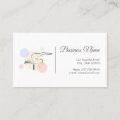 Pilates Letter F Pose | Monogram letter F Pilates Visitekaartje (Achterkant)