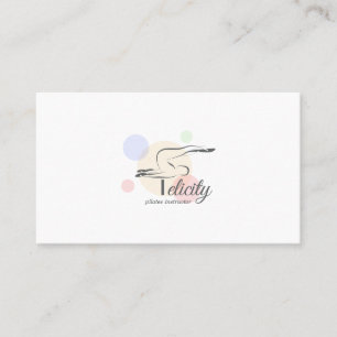 Pilates Letter F Pose   Monogram letter F Pilates Visitekaartje