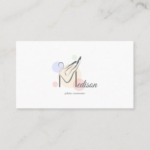 Pilates Letter M Pose   Monogram Letter M Pilates Visitekaartje