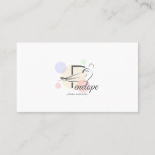 Pilates Letter P Pose Monogram Letter P Pilates Visitekaartje