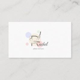 Pilates Letter R Pose | Monogram Letter R Pilates Visitekaartje