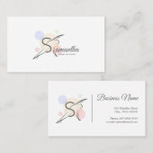 Pilates Letter S Pose | Monogram letter S Pilates Visitekaartje (Voorkant / Achterkant)