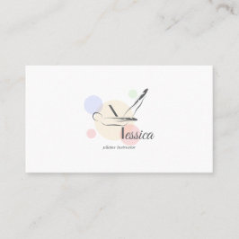 Pilates Letter Y Pose | Monogram letter Y Pilates Visitekaartje