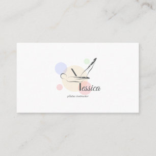 Pilates Letter Y Pose Monogram letter Y Pilates Visitekaartje