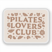 Pilates liefhebbers club esthetiek sticker (Voorkant)