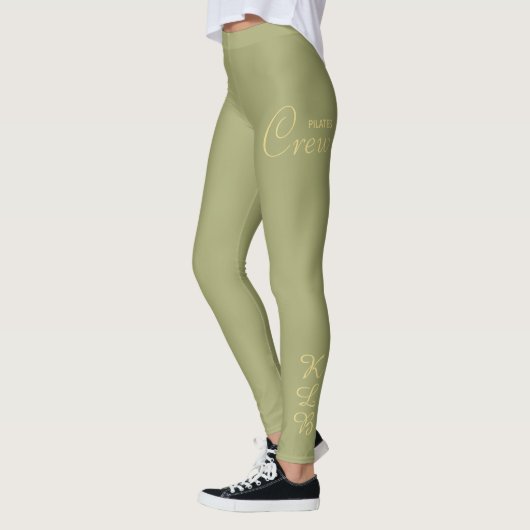 Pilates Monogram Create Your Own Design Olive Leggings (Links)