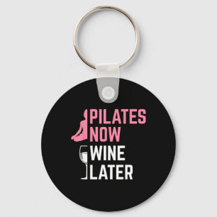 Pilates Nu Wijn Later Instructeur Yoga Oefening Wi Sleutelhanger