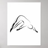 Pilates Pose Abstracte Pilates Pose Poster (Voorkant)
