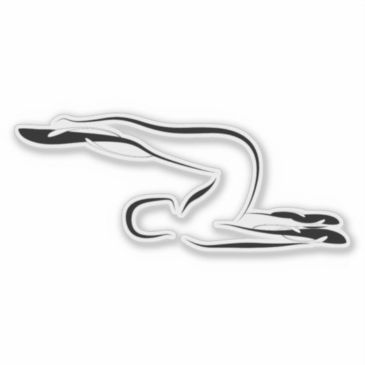 Pilates pose autocollant (Devant)