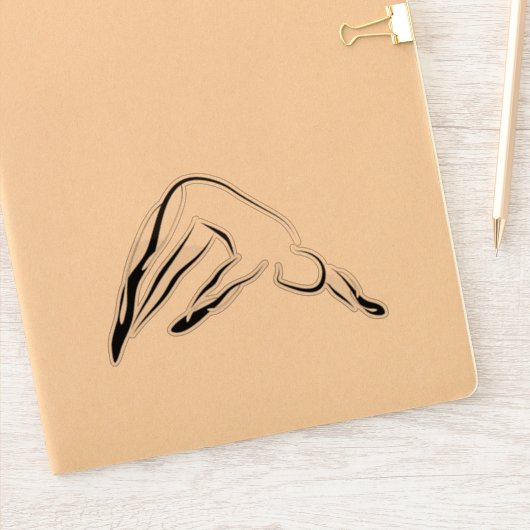 Pilates pose autocollant (Carnet)